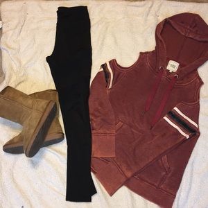 High waisted black mesh cutout leggings